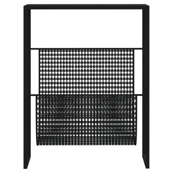 vidaXL Magasinhylle svart 35x15x45 cm stål