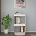 Miniatyrbild 3 av 11: vidaXL Bokhylla vit 40x35x71 cm massiv furu