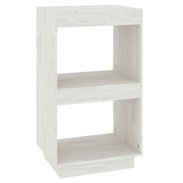 vidaXL Bokhylle hvit 40x35x71 cm heltre furu