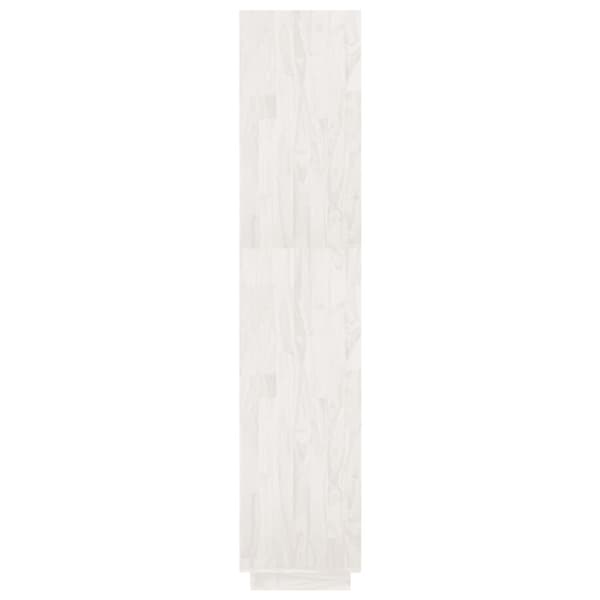 vidaXL bogreol/rumdeler 80x35x167 cm massivt fyrretræ hvid