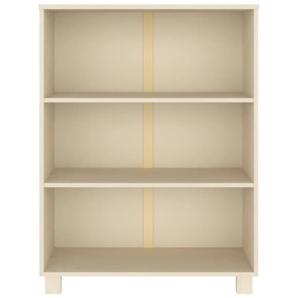 vidaXL bogskab HAMAR 85x35x112 cm massivt fyrretræ honningbrun