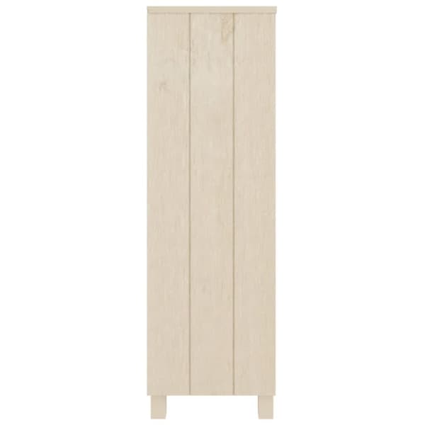 vidaXL bogskab HAMAR 85x35x112 cm massivt fyrretræ honningbrun