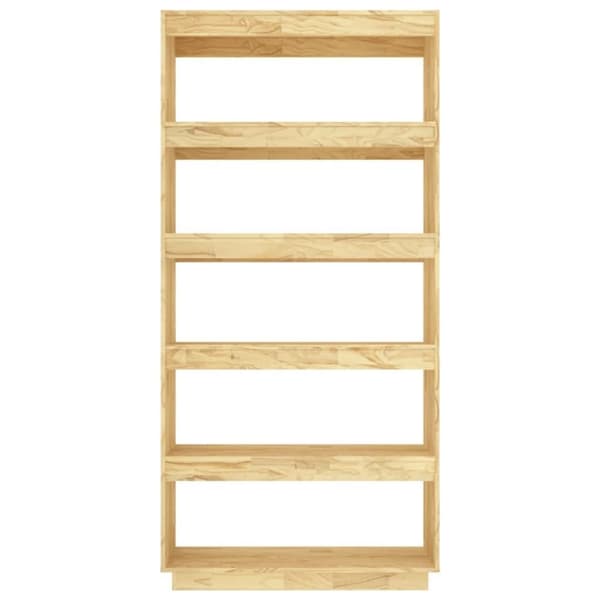 vidaXL bogreol/rumdeler 80x35x167 cm massivt fyrretræ