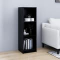 Miniatyrbillede 3 af 11: vidaXL bogreol/rumdeler 36x33x110 cm massivt fyrretræ sort