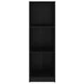 Miniatyrbillede 5 af 11: vidaXL bogreol/rumdeler 36x33x110 cm massivt fyrretræ sort