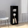 Miniatyrbillede 10 af 11: vidaXL bogreol/rumdeler 36x33x110 cm massivt fyrretræ sort