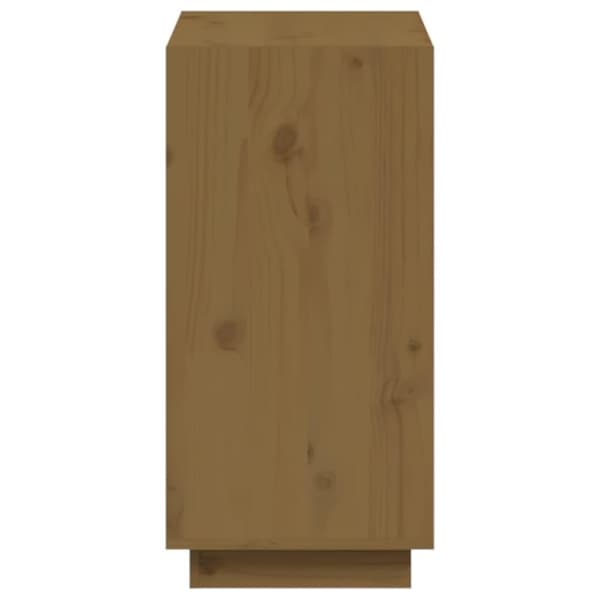 vidaXL bogreol 60x35x71 cm massivt fyrretræ gyldenbrun