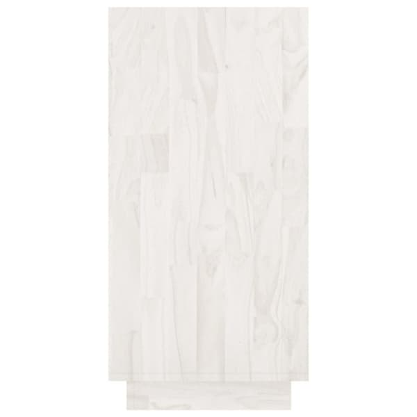 vidaXL bogreol 80x35x71 cm massivt fyrretræ hvid