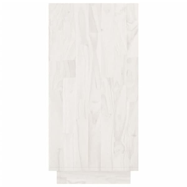 vidaXL bogreol 80x35x71 cm massivt fyrretræ hvid