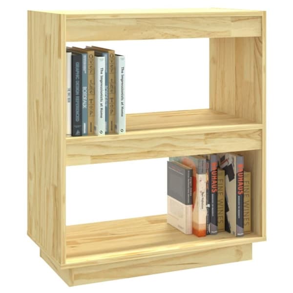 vidaXL Bokhylla 60x35x71 cm massiv furu
