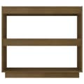 Miniatyrbild 6 av 11: vidaXL Bokhylla honungsbrun 80x35x71 cm massiv furu