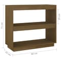 Miniatyrbild 8 av 11: vidaXL Bokhylla honungsbrun 80x35x71 cm massiv furu