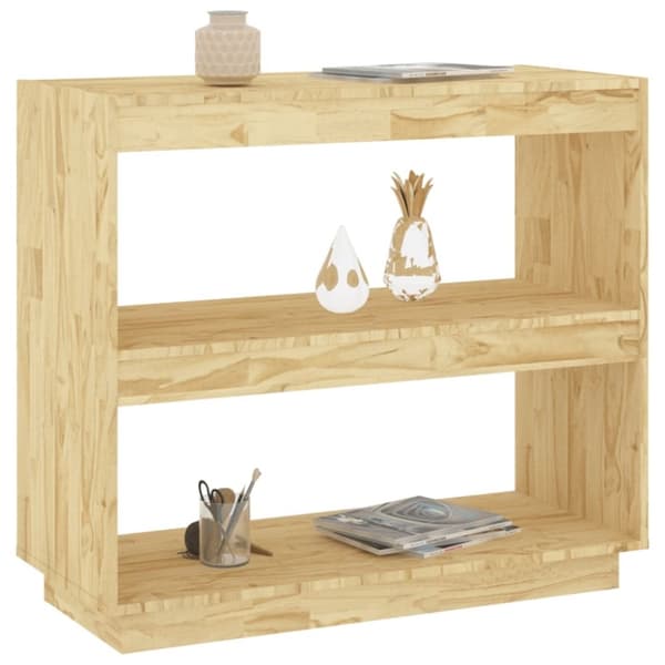 vidaXL bogreol 80x35x71 cm massivt fyrretræ
