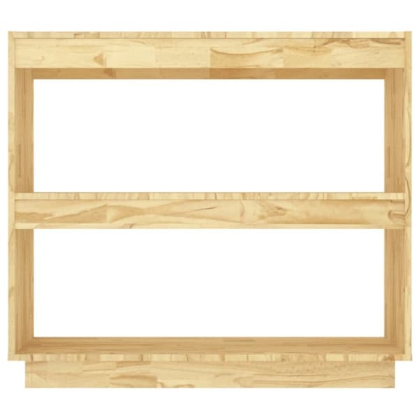 vidaXL bogreol 80x35x71 cm massivt fyrretræ