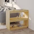Miniatyrbillede 2 af 9: vidaXL bogreol 80x35x71 cm massivt fyrretræ