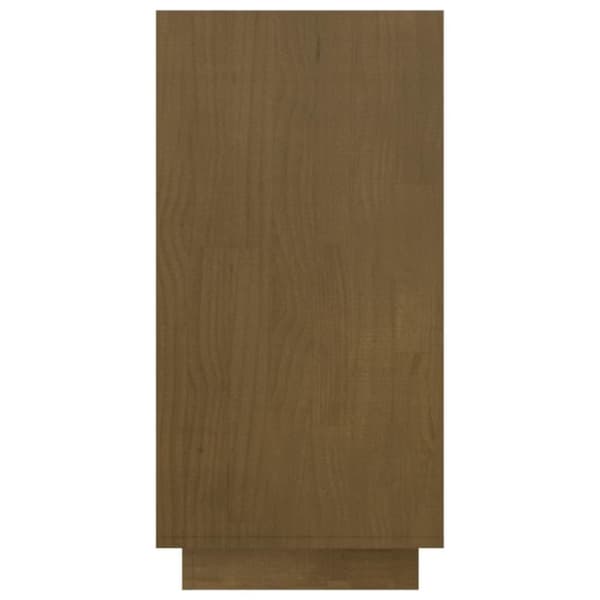 vidaXL bogreol 80x35x71 cm massivt fyrretræ honningbrun