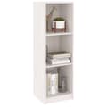Miniatyrbillede 4 af 11: vidaXL bogreol/rumdeler 36x33x110 cm massivt fyrretræ hvid