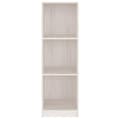 Miniatyrbillede 6 af 11: vidaXL bogreol/rumdeler 36x33x110 cm massivt fyrretræ hvid