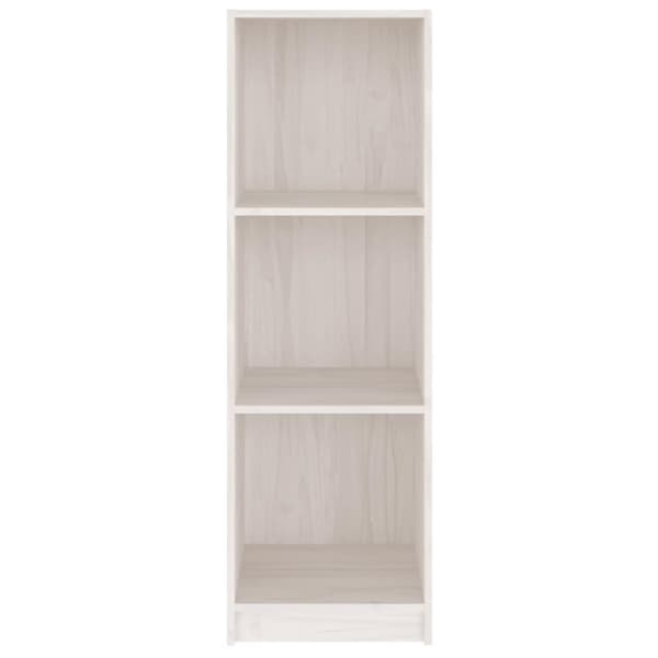 vidaXL bogreol/rumdeler 36x33x110 cm massivt fyrretræ hvid