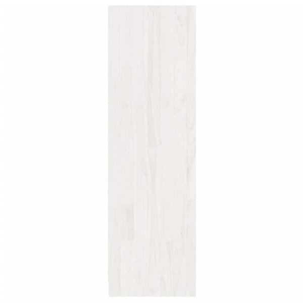 vidaXL bogreol/rumdeler 36x33x110 cm massivt fyrretræ hvid