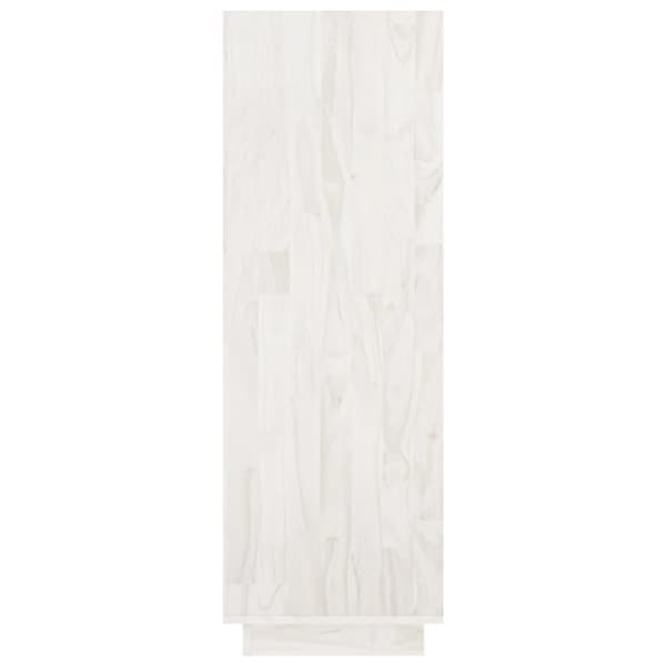 vidaXL bogreol/rumdeler 80x35x103 cm massivt fyrretræ hvid