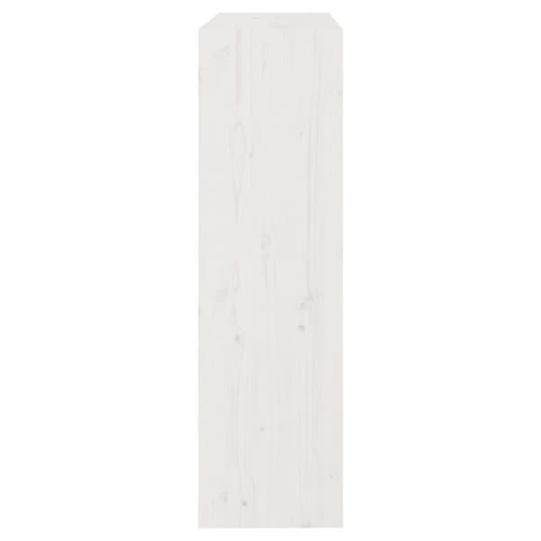 vidaXL Bokhylle/romdeler hvit 80x30x103,5 cm heltre furu