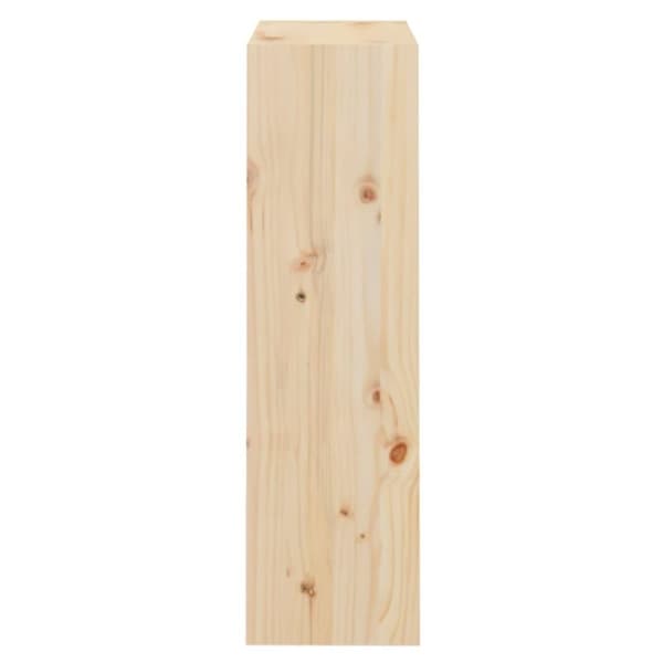 vidaXL Bokhylla/rumsavdelare 60x30x103,5 cm massiv furu