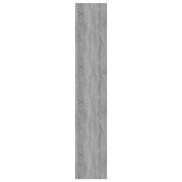 vidaXL Bokhylle/romdeler grå sonoma eik 60x30x166 cm sponplate