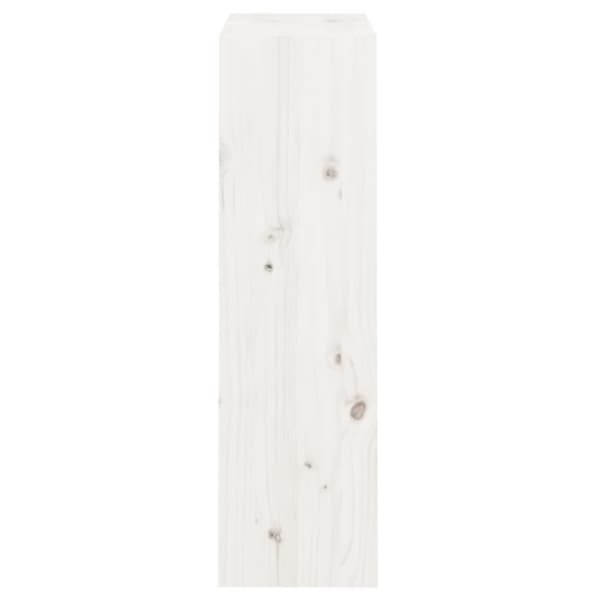 vidaXL Bokhylle/romdeler hvit 60x30x103,5 cm heltre furu
