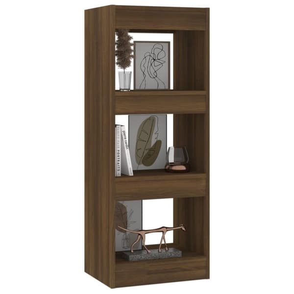vidaXL bogreol/rumdeler 40x30x103 cm spånplade brun egetræsfarve