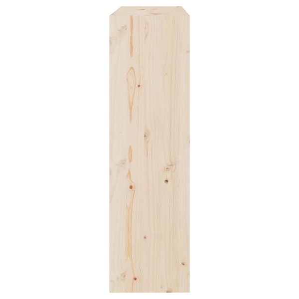 vidaXL bogreol/rumdeler 80x30x103,5cm massivt fyrretræ
