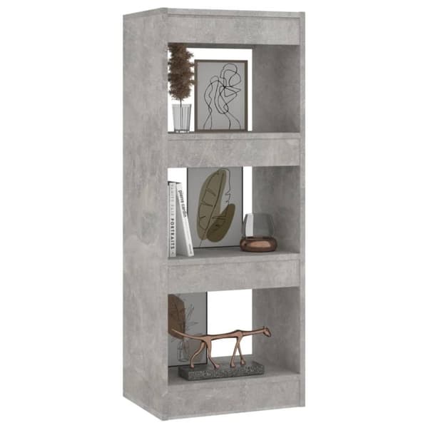 vidaXL bogskab/rumdeler 40x30x103 cm spånplade betongrå