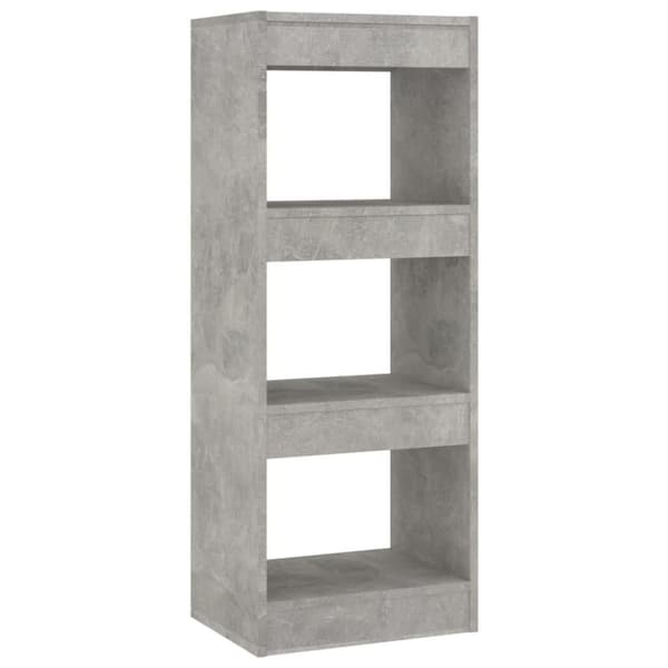 vidaXL bogskab/rumdeler 40x30x103 cm spånplade betongrå
