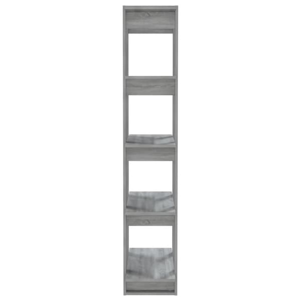 vidaXL bogreol/rumdeler 80x30x160 cm spånplade grå sonoma-eg