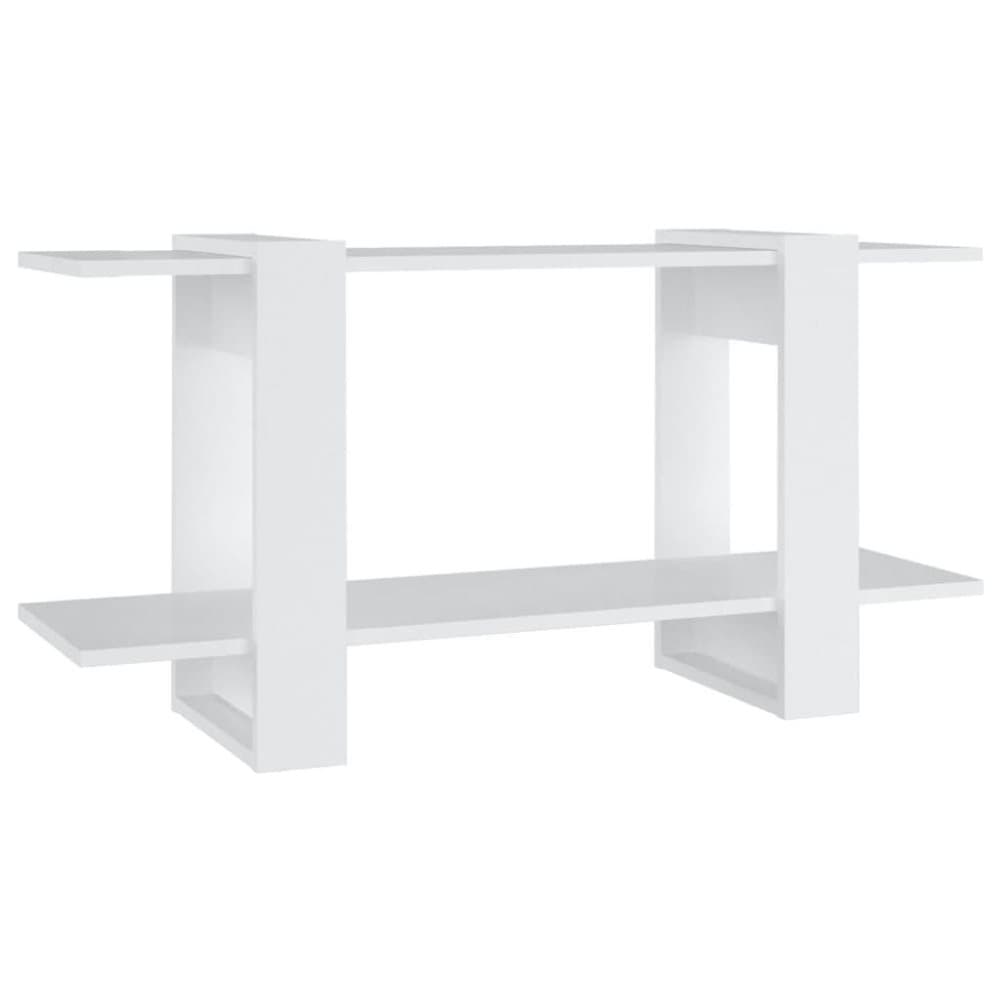 vidaXL Bokhylla vit 100x30x51 cm konstruerat trä