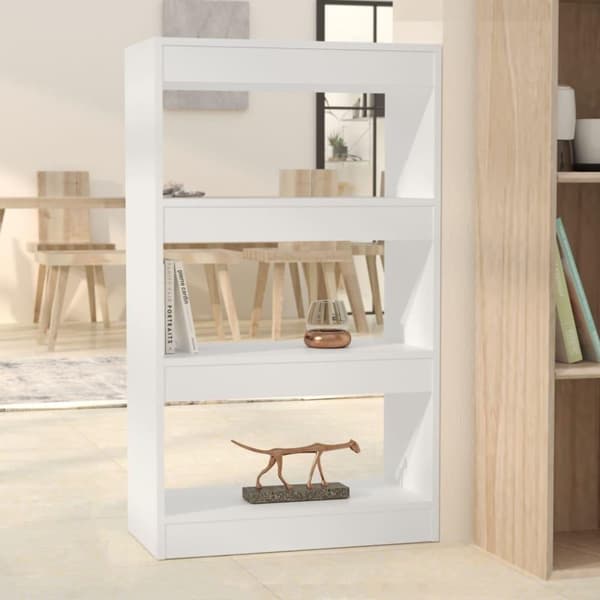 vidaXL bogreol/rumdeler 60x30x103 cm spånplader hvid