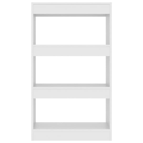vidaXL Bokhylla/Rumsavdelare vit 60x30x103 cm spånskiva