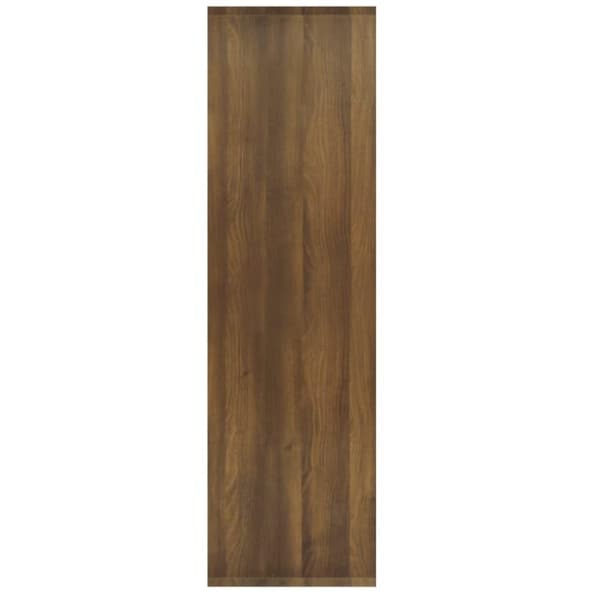vidaXL bogreol/rumdeler 80x30x103 cm konstrueret træ brun eg