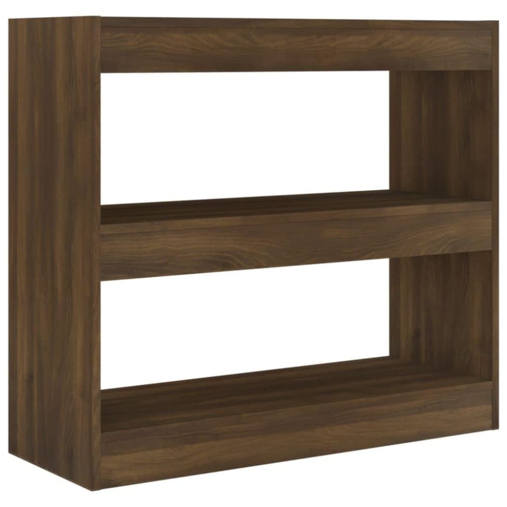 vidaXL Bokhylla/rumsavdelare brun ek80x30x72 cm