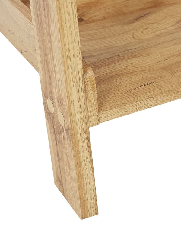 Steghylla Ljust trä Bokhylla 4 våningar Skandinavisk Minimalistisk design