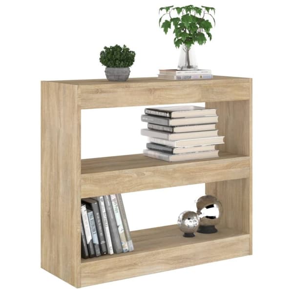 vidaXL bogreol/rumdeler 80x30x72 cm sonoma-eg