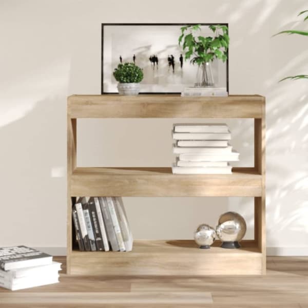 vidaXL bogreol/rumdeler 80x30x72 cm sonoma-eg