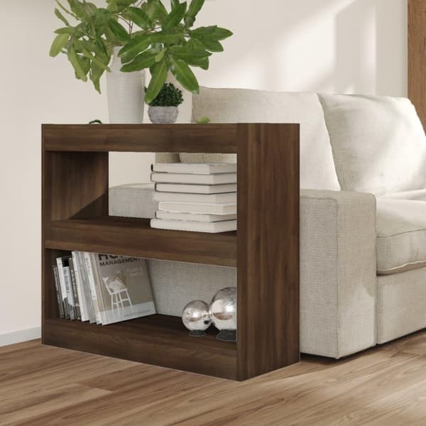 vidaXL bogreol/rumdeler 80x30x72 cm brun egetræ
