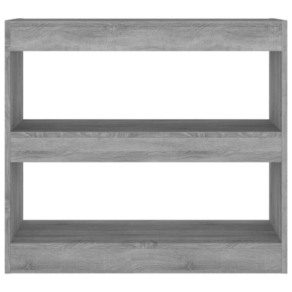 vidaXL bogreol/rumdeler 80x30x72 cm grå sonoma-eg