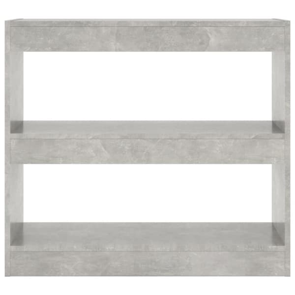 vidaXL bogreol/rumdeler 80x30x72 cm betongrå