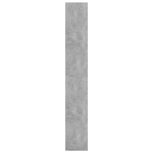 vidaXL Bokhylle/romdeler betonggrå 80x30x198 cm sponplate