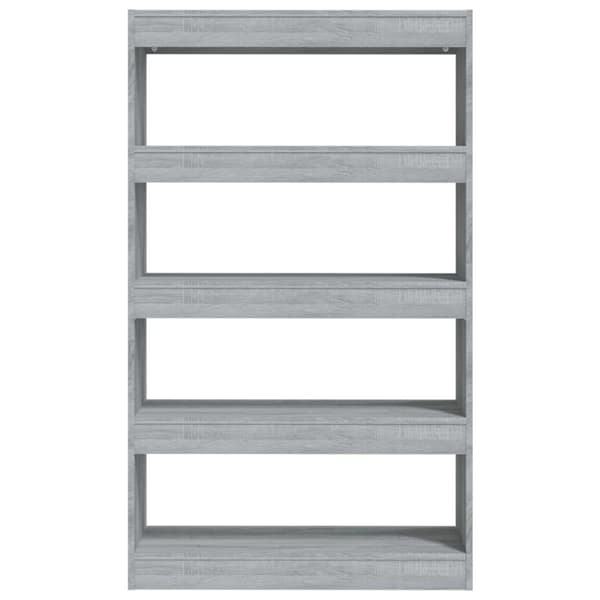 vidaXL bogreol/rumdeler 80x30x135 cm spånplade grå sonoma-eg