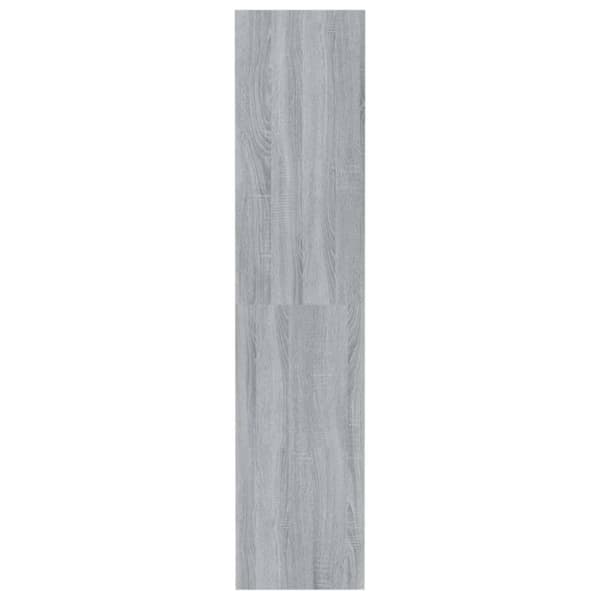 vidaXL bogreol/rumdeler 80x30x135 cm spånplade grå sonoma-eg