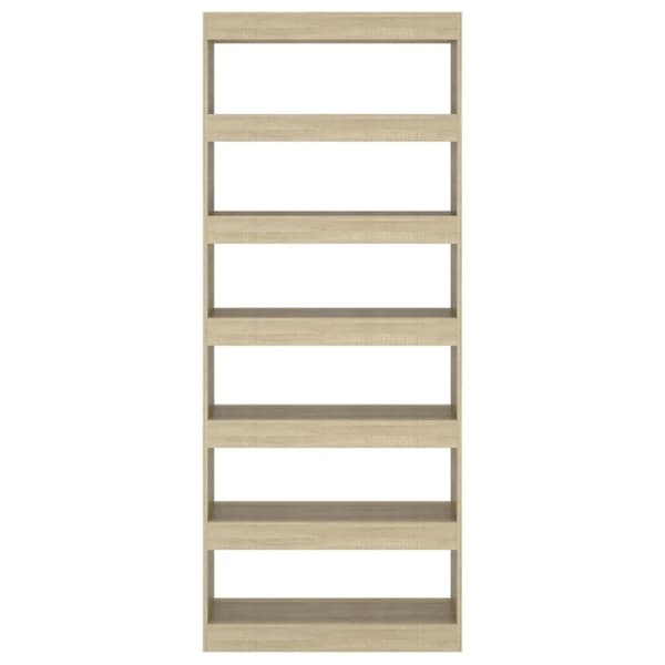 vidaXL bogreol/rumdeler 80x30x198 cm spånplade sonoma-eg