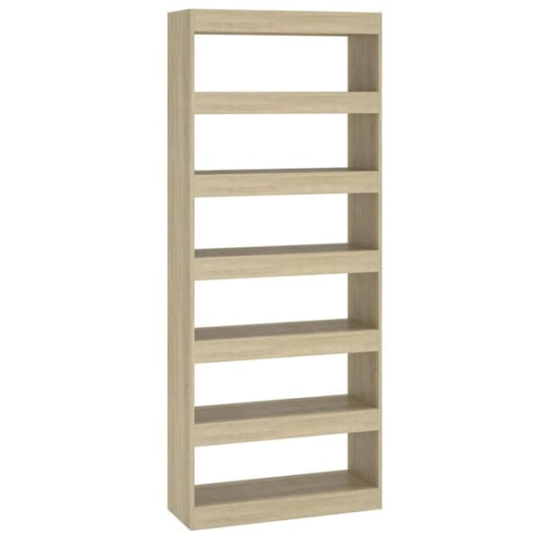 vidaXL bogreol/rumdeler 80x30x198 cm spånplade sonoma-eg